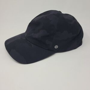 Lululemon Fast And Free Run Hat Deep Coal Camo